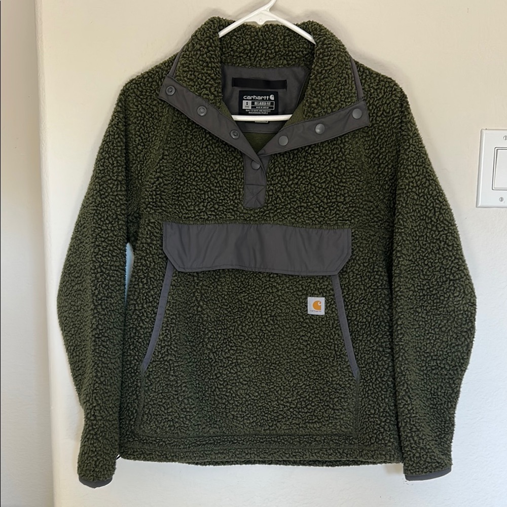 Carhartt Olive Green Relaxed Fit Pullover